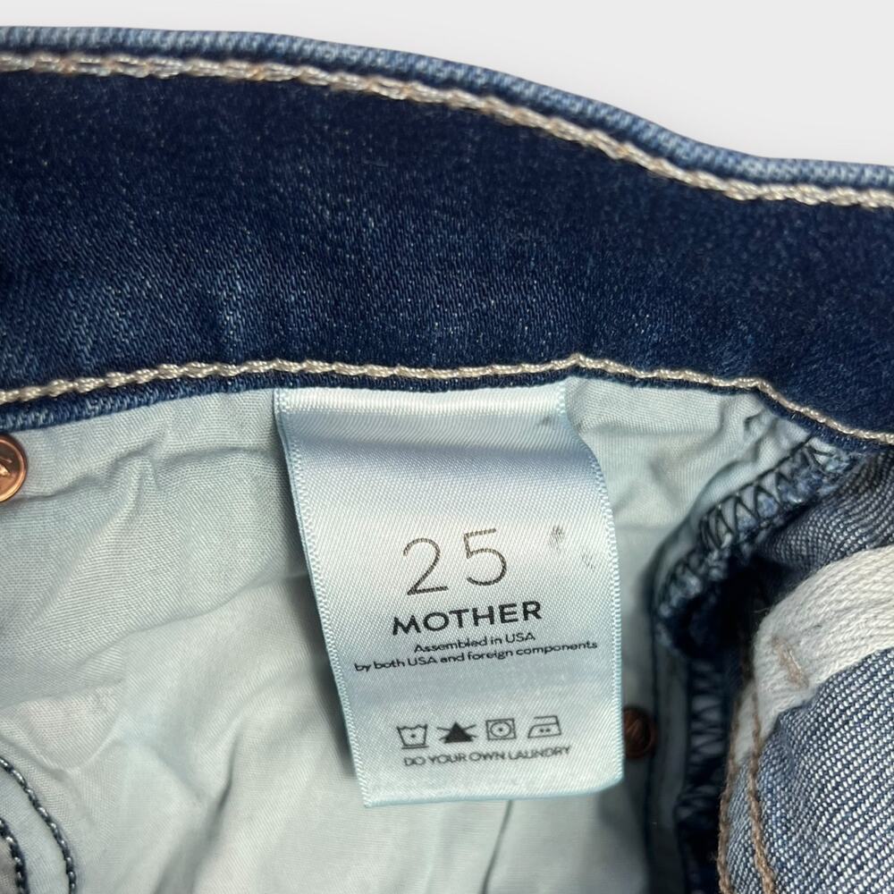 MOTHER High Waisted Rascal Ankle Snippet in Night Owl Size 25 - Picture 4 of 9